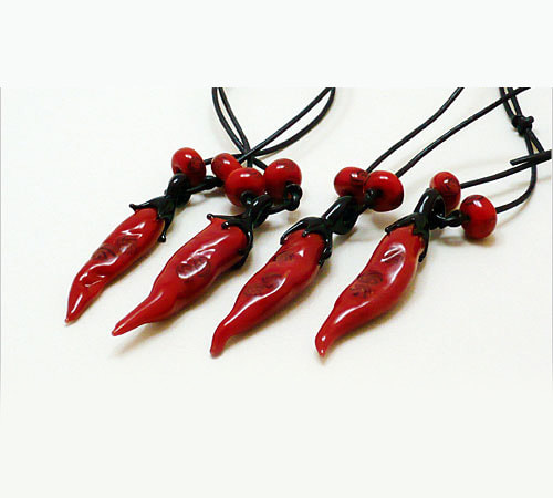 ガラスアートレッドホットチリ