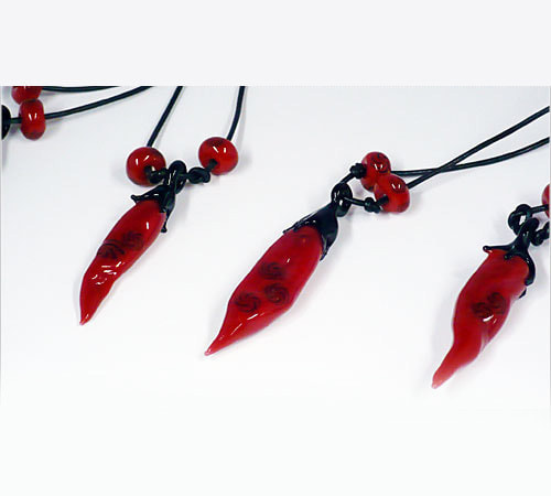 ガラスアートレッドホットチリ